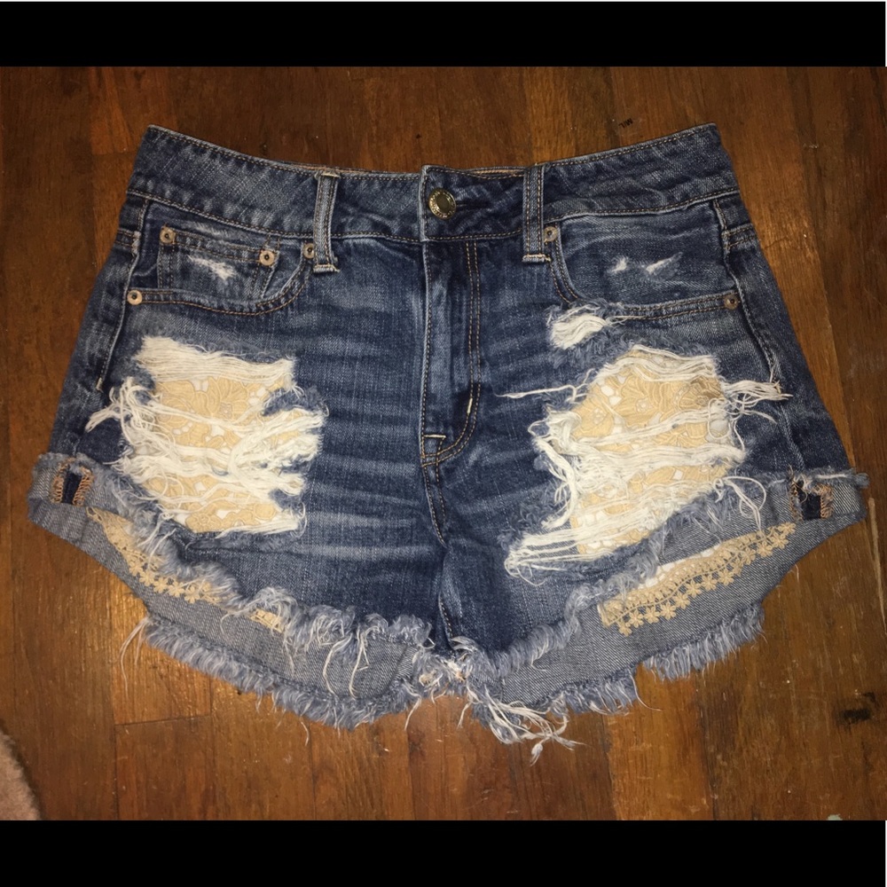american eagle high-waisted festival shorts